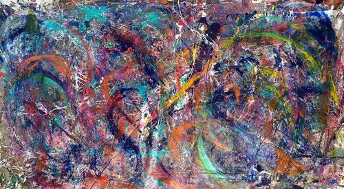 ABSTRACT EXPLOSION van Monica Maja Richardson, Schilderij te koop op Singulart