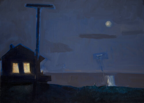 Quitter le nid, 100cm x 81cm,  huile sur toile, 2024 de Bertrand De Miollis, Pintura a la venta en Singulart