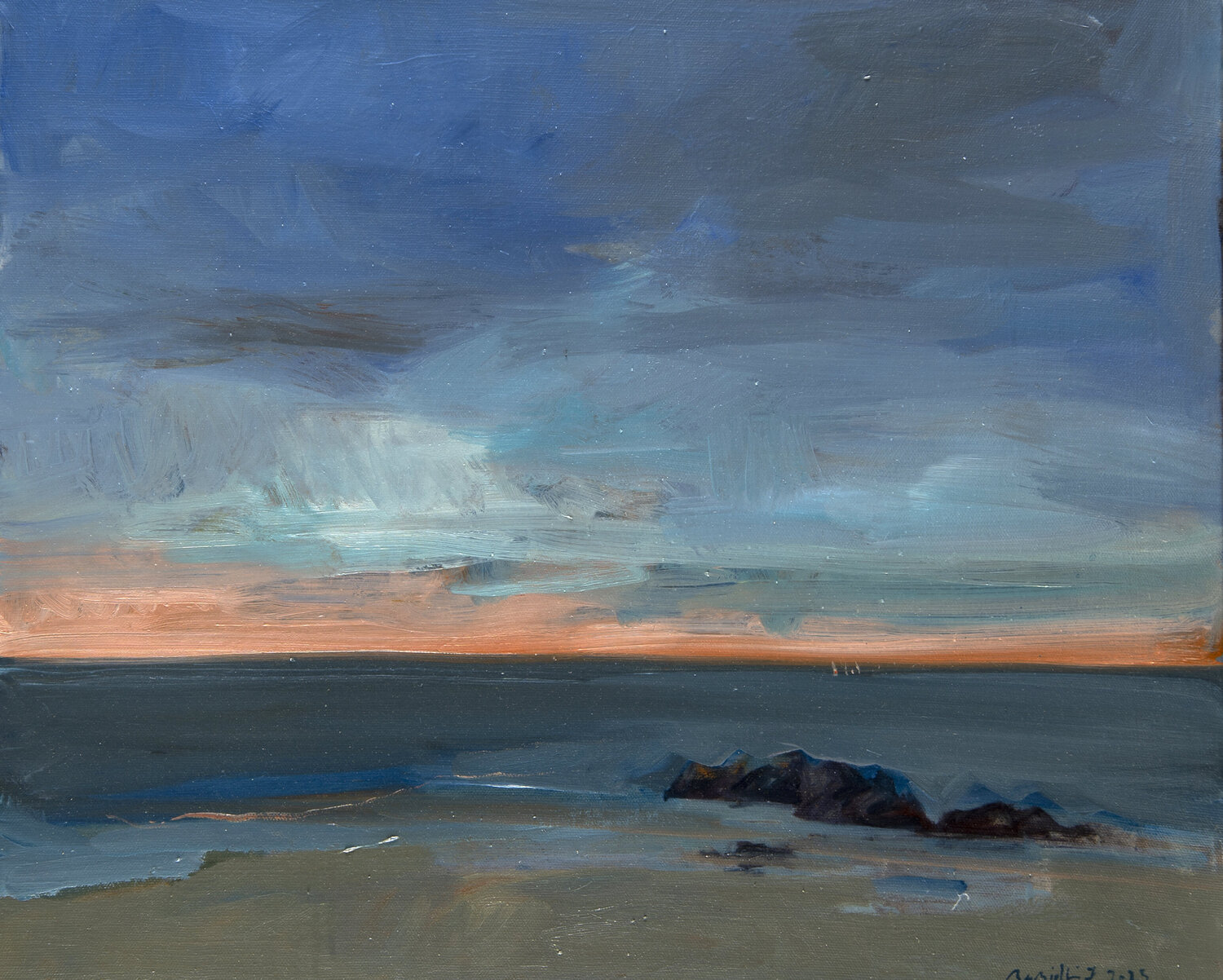 Skymania, Huile sur toile Bertrand De Miollis