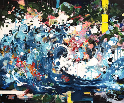 La Ola by Jordi Machí, Painting for Sale on Singulart