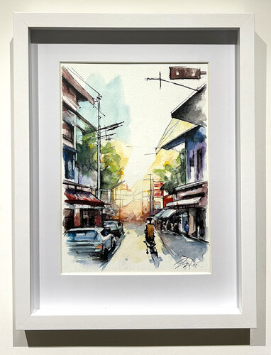 Street of Bangkok de Jordi Machí, Obra en papel a la venta en Singulart