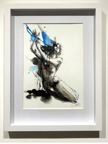 Sketch for "Rising Through Blue" de Jordi Machí, Obra en papel a la venta en Singulart