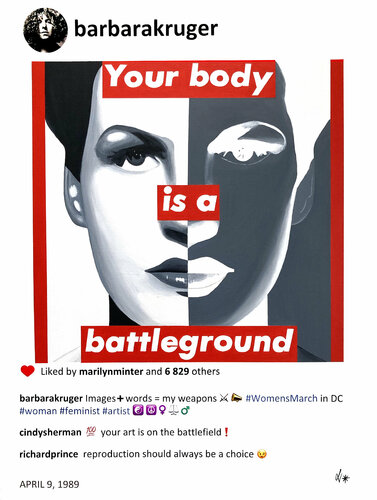 Barbara is on the battlefield par Laurence De Valmy, Peinture en vente sur Singulart