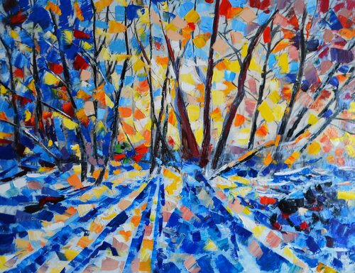 Winter Sun de Valeria Radzievska, Pintura a la venta en Singulart