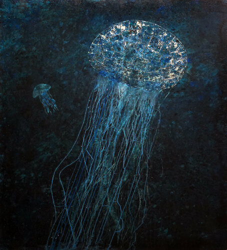 Jelly fish n°3 von Lele De bonis, Malerei kaufen auf Singulart