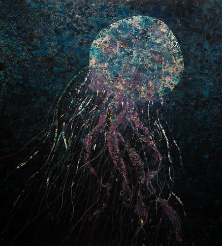 Jelly fish n°2 de Lele De bonis, Pintura a la venta en Singulart