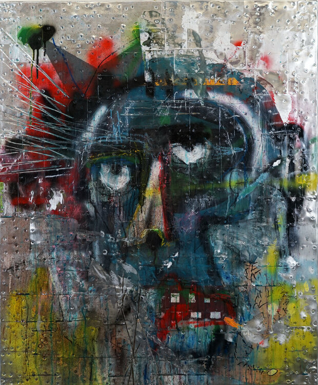 Thinking smoker on the toilet Lele De bonis