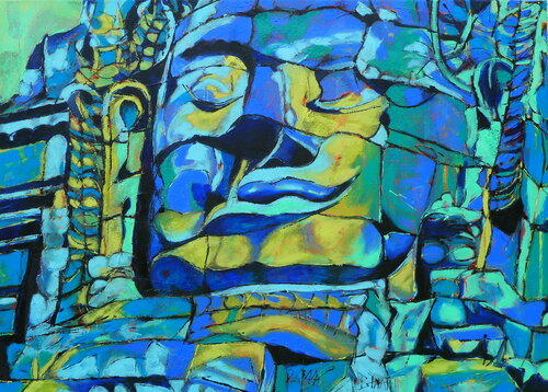 "Jayavarman"" von Barbara Piatti, Malerei kaufen auf Singulart