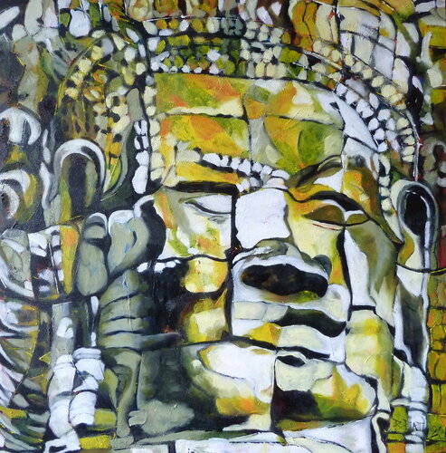 "Qu' est - ce qu'elle a ma gueule" by Barbara Piatti, 油畫 for Sale on Singulart