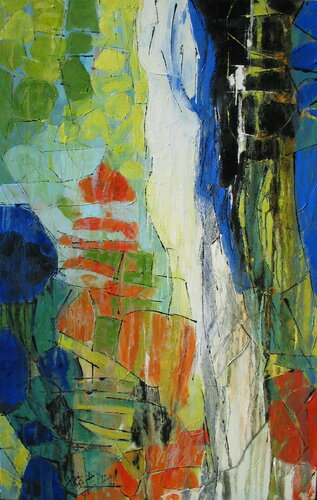 "Medium waterfall" von Barbara Piatti, Malerei kaufen auf Singulart