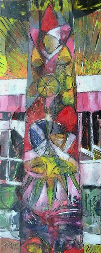 "Le clown blanc" di Barbara Piatti, Pittura in vendita su Singulart