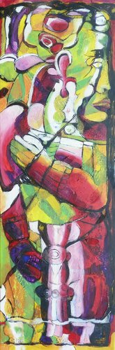 "Alaghom Naom" (Mayan godess) Mexique by Barbara Piatti, 회화 for Sale on Singulart