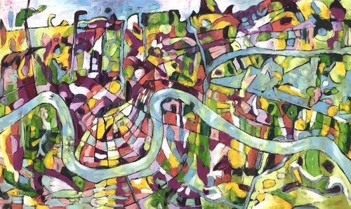 "Super-U"" van Barbara Piatti, Schilderij te koop op Singulart
