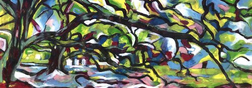 "Oak Alley" di Barbara Piatti, Pittura in vendita su Singulart