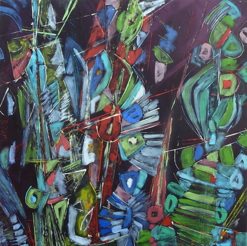 "....et la Nuit" di Barbara Piatti, Pittura in vendita su Singulart