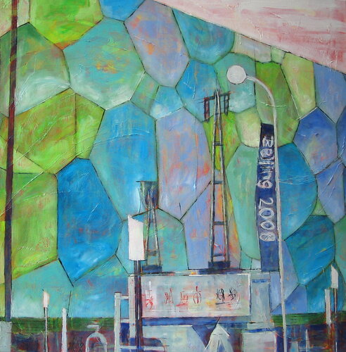 "Darts forbidden" di Barbara Piatti, Pittura in vendita su Singulart