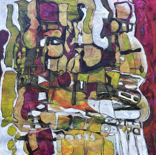 "Méandres de la vie" I van Barbara Piatti, Schilderij te koop op Singulart