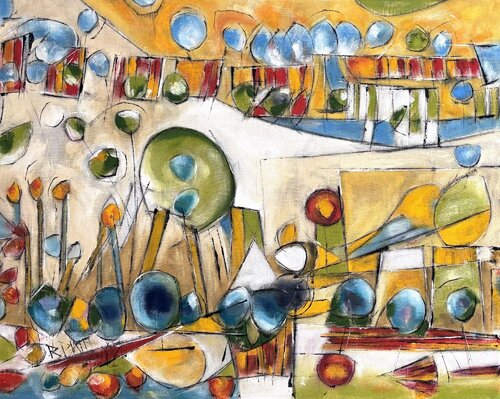 Atlantis van Barbara Piatti, Schilderij te koop op Singulart