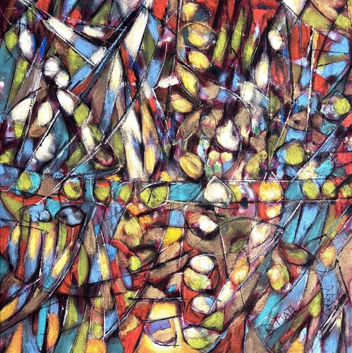 "Dancing Paillettes" von Barbara Piatti, Malerei kaufen auf Singulart