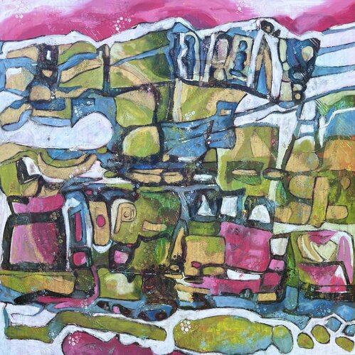 "Méandres de la vie" III von Barbara Piatti, Malerei kaufen auf Singulart