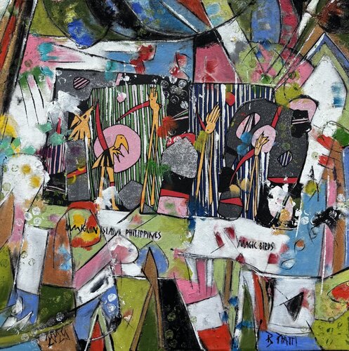 "Magic Birds" von Barbara Piatti, Malerei kaufen auf Singulart