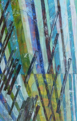 "筷子" I (baguettes) di Barbara Piatti, Pittura in vendita su Singulart