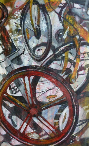 "Senna, Prost & Schumacher" van Barbara Piatti, Schilderij te koop op Singulart