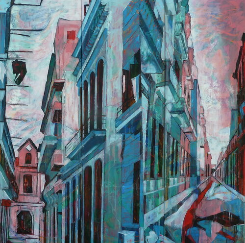 "Old Havana" triptyque von Barbara Piatti, Malerei kaufen auf Singulart