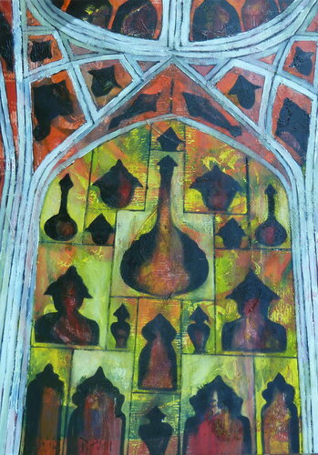"Classic Persian Orchestra" par Barbara Piatti, Peinture en vente sur Singulart