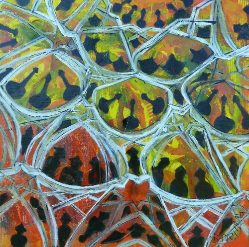 " Persian Jazz" di Barbara Piatti, Pittura in vendita su Singulart