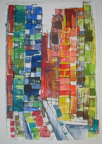 "26th Street - 8th Avenue" di Barbara Piatti, Opera su carta in vendita su Singulart