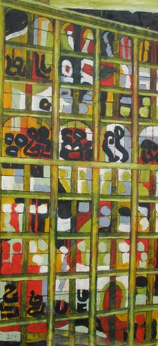 "1 Bank Street" di Barbara Piatti, Pittura in vendita su Singulart