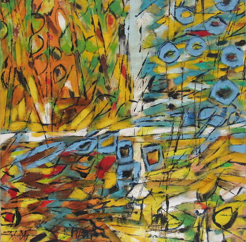 "Grenouilles à la fenêtre" di Barbara Piatti, Pittura in vendita su Singulart