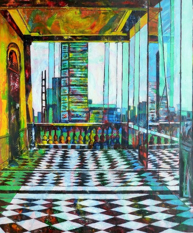 "Vue du Château Chapultepec sur l'avenue Paseo de la Reforma" Barbara Piatti