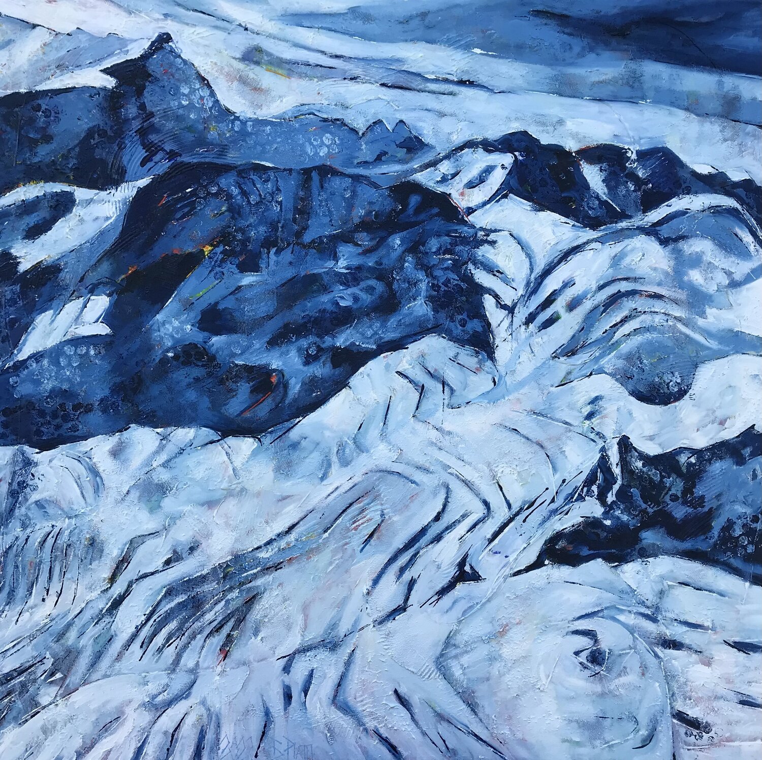 "Freeze Man" Suisses Alps Barbara Piatti