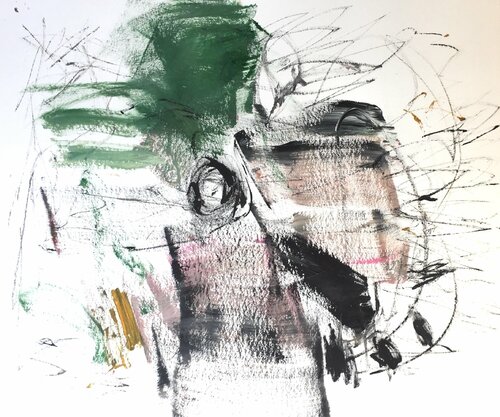 Captured in his Thoughts van Christel Haag, Werk op papier te koop op Singulart