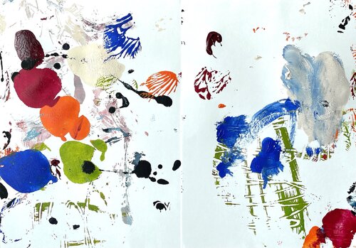 It is Touching (Diptychon) di Christel Haag, Opera su carta in vendita su Singulart