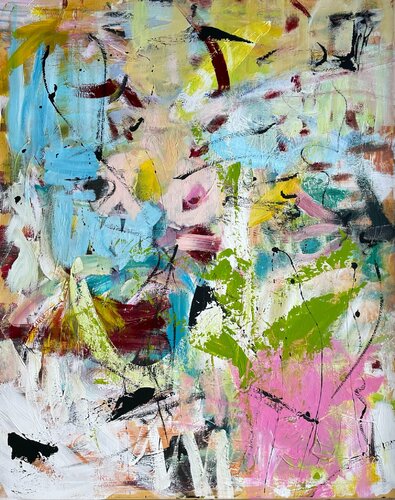 Blumenkinder by Christel Haag, 油畫 for Sale on Singulart