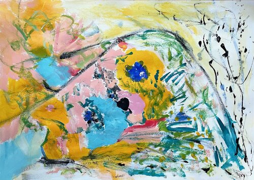 Let Your Love Grow 1 di Christel Haag, Opera su carta in vendita su Singulart