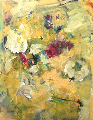 Talk to Flowers de Christel Haag, Pintura a la venta en Singulart