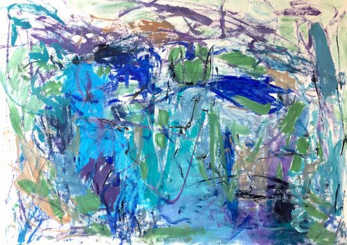 Beautiful Life at the Lake 1 di Christel Haag, Opera su carta in vendita su Singulart