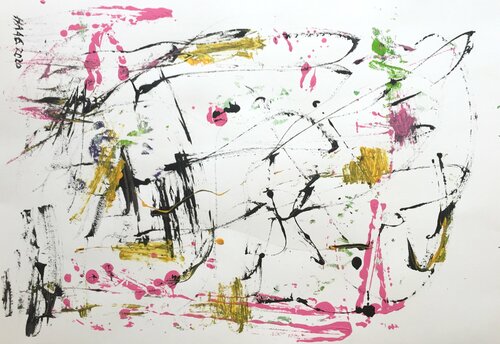 Social Distancing by Christel Haag, 종이 for Sale on Singulart