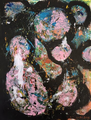 Compositon van Christel Haag, Werk op papier te koop op Singulart