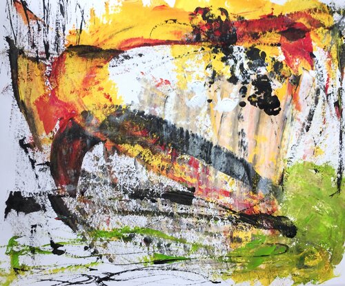 Look in the Mirror van Christel Haag, Werk op papier te koop op Singulart