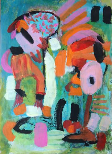 My Buddy and Me de Christel Haag, Obra en papel a la venta en Singulart
