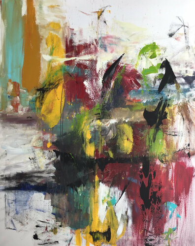 Zerrissenes Land van Christel Haag, Schilderij te koop op Singulart