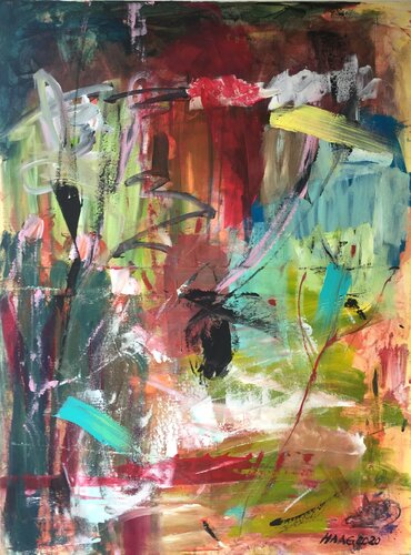 Schön war´s van Christel Haag, Schilderij te koop op Singulart