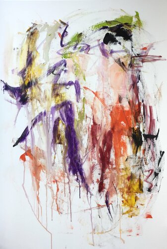 It Started With a Smile par Christel Haag, Peinture en vente sur Singulart