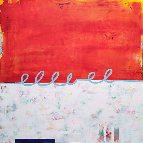 Minimal garden serie/ 70x70cm von aliz polgar, Malerei kaufen auf Singulart