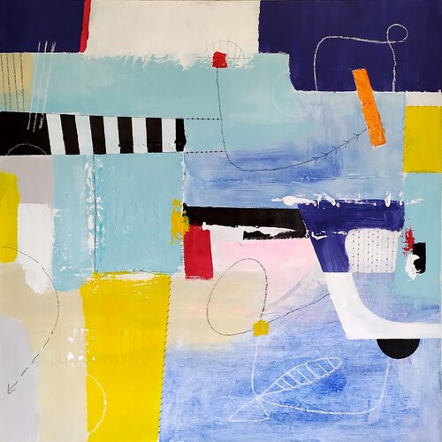 Joyful abstract von aliz polgar, Malerei kaufen auf Singulart